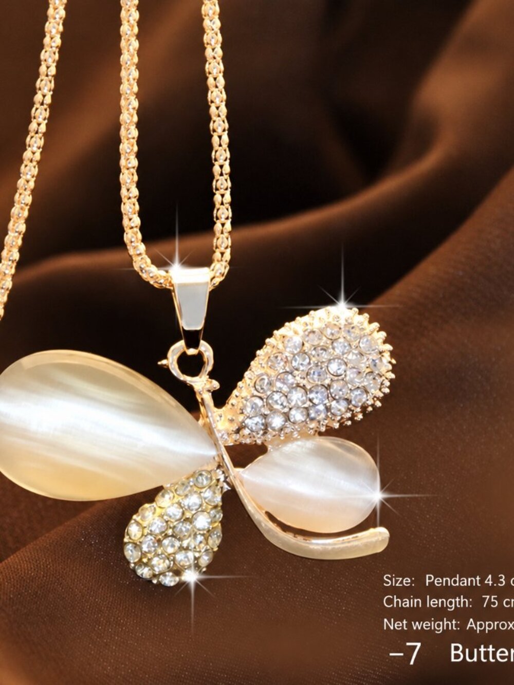 4 Korean Style Fashion Gold Plated Long Necklace Sweater Chain Jewelry Butterfly
